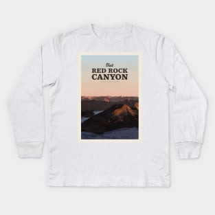 Visit Red Rock Canyon Kids Long Sleeve T-Shirt